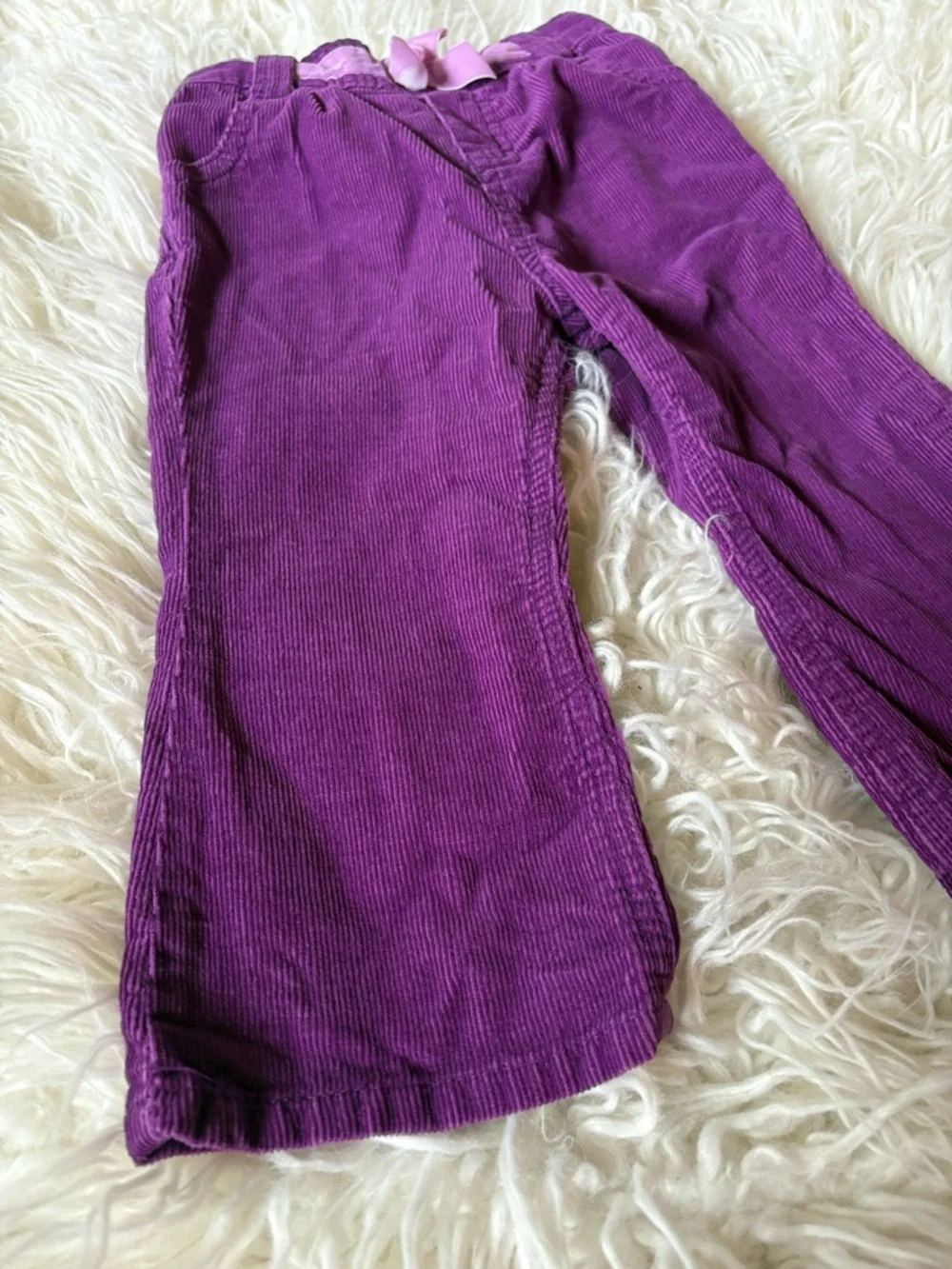 Vintage OshKosh B’gosh Purple Corduroy Pants Flare Leg 18M 90s